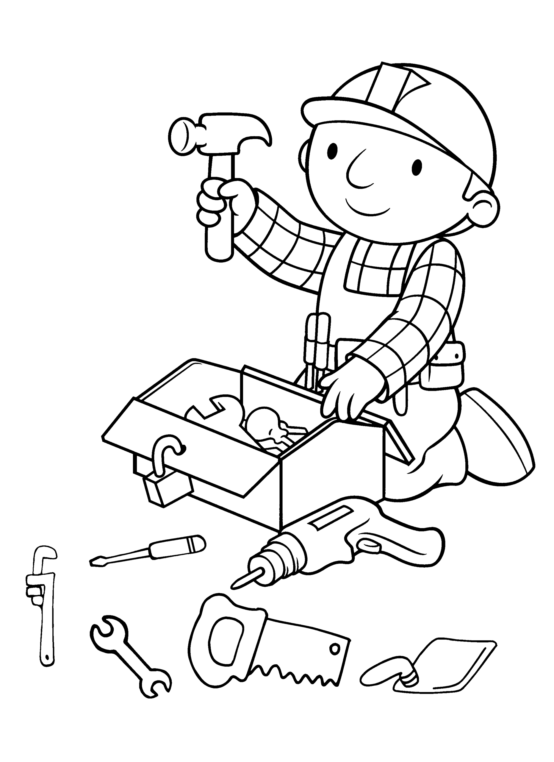 Bob the Builder Coloring Pages TV Film bob the builder 7 Printable 2020 01091 Coloring4free