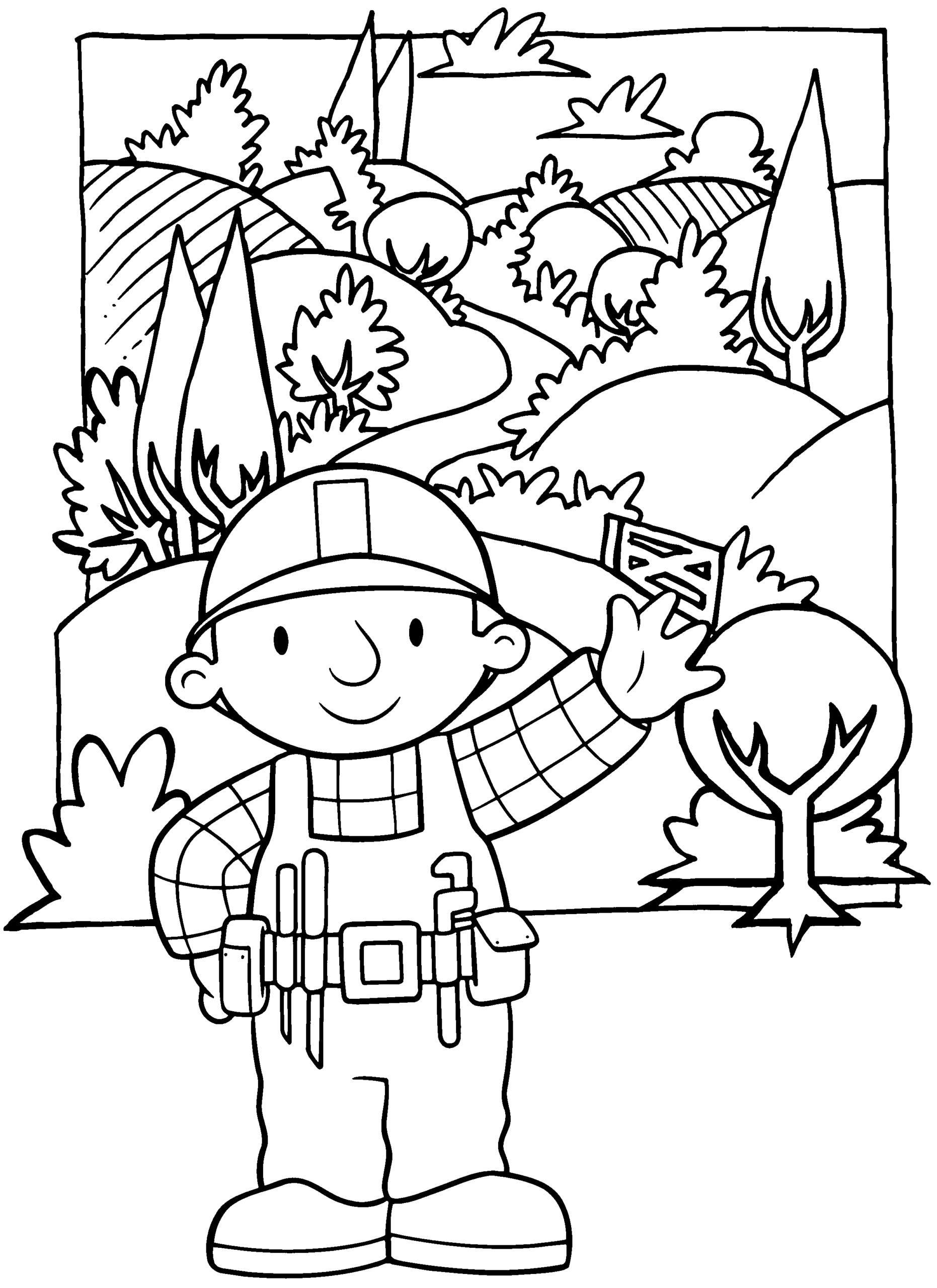 Bob the Builder Coloring Pages TV Film bob the builder 79 Printable 2020 01100 Coloring4free