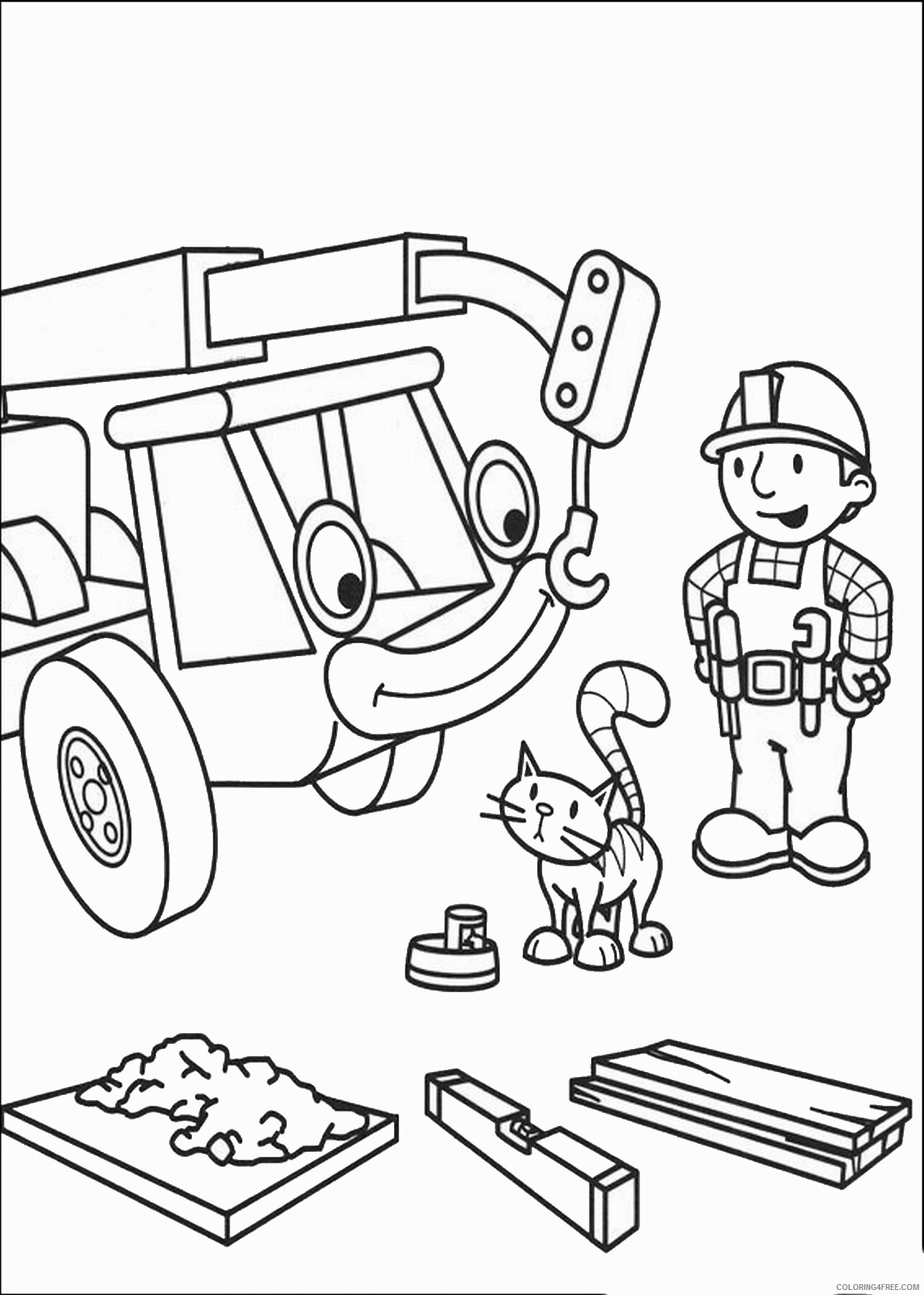 Bob the Builder Coloring Pages TV Film bob the builder_02 Printable 2020 00952 Coloring4free