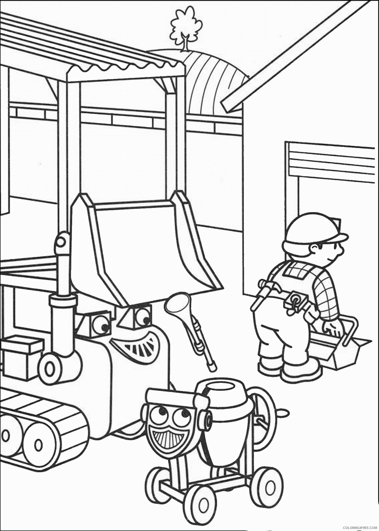 Bob the Builder Coloring Pages TV Film bob the builder_03 Printable 2020 00953 Coloring4free