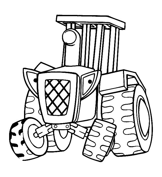 Bob the Builder Coloring Pages TV Film tractor hector Printable 2020 01131 Coloring4free