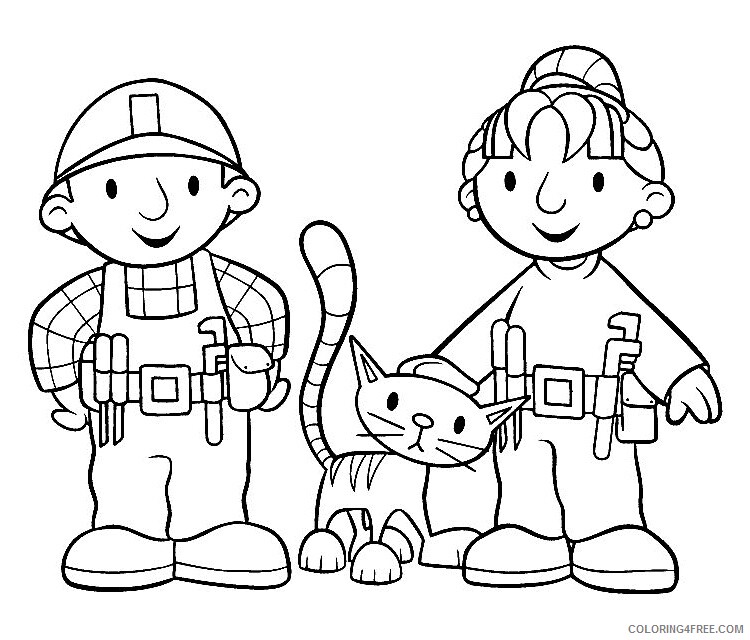 Bob the Builder Coloring Pages TV Film wendy and titus Printable 2020 00991 Coloring4free