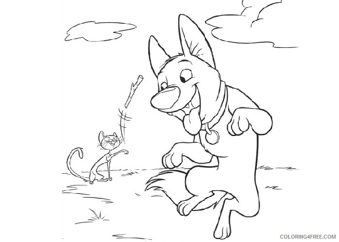 Bolt Coloring Pages TV Film Bolt and Mittens Printable 2020 01195 Coloring4free