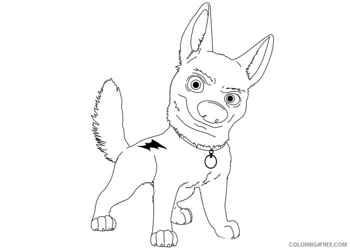 Bolt Coloring Pages TV Film Bolt for kids Printable 2020 01227 Coloring4free