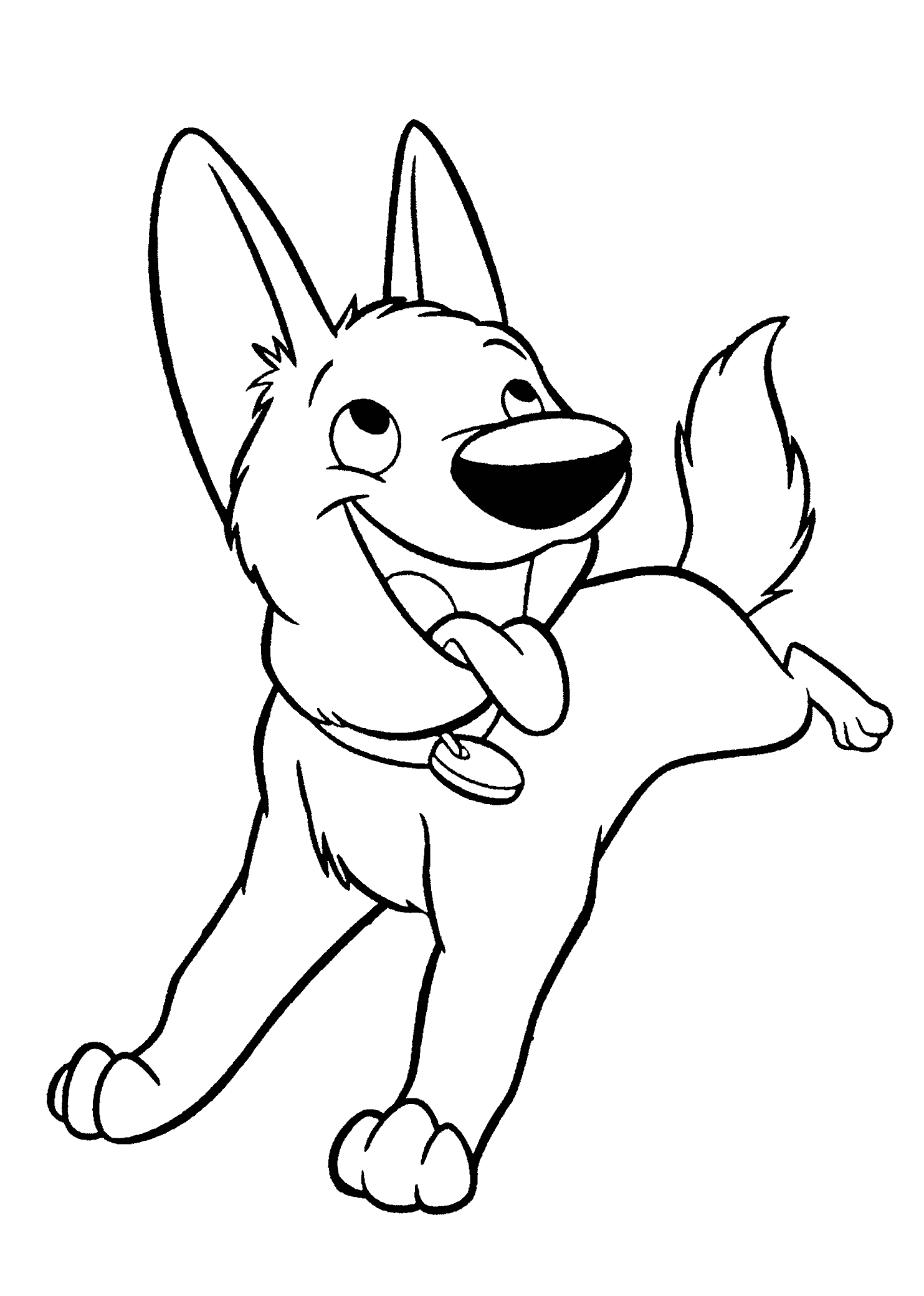 Bolt Coloring Pages TV Film Cute Bolt Printable 2020 01243 Coloring4free