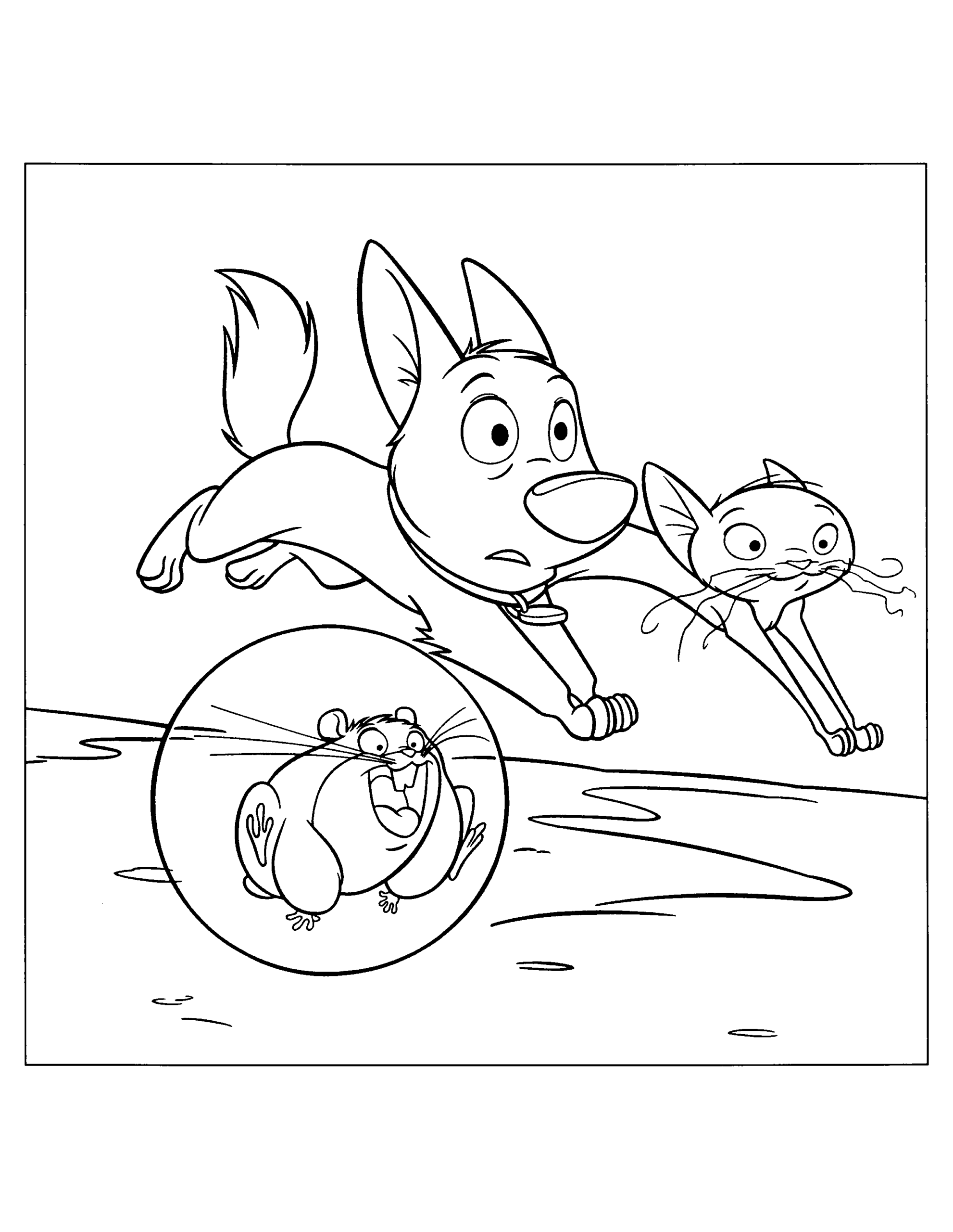 Bolt Coloring Pages TV Film bolt 1 Printable 2020 01219 Coloring4free