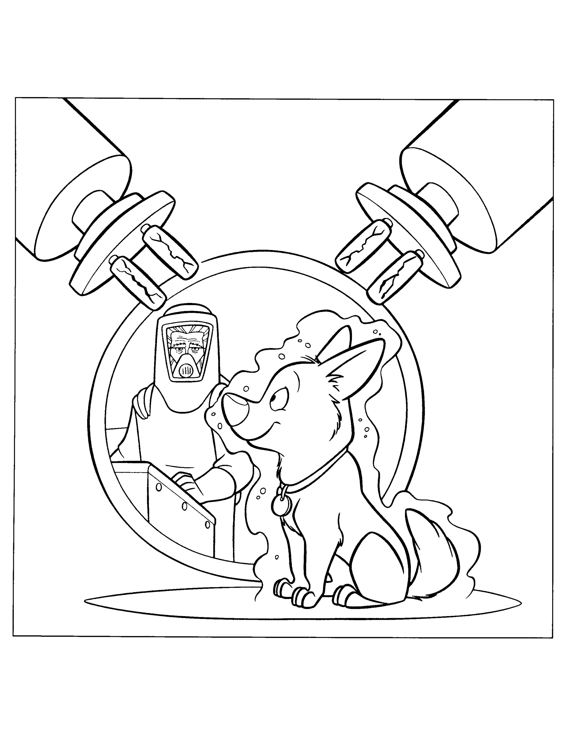 Bolt Coloring Pages TV Film bolt 7 Printable 2020 01225 Coloring4free