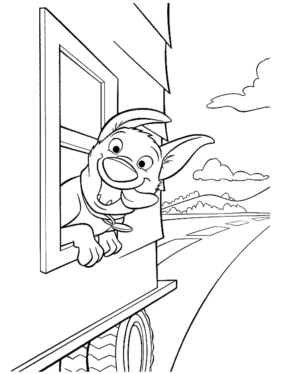 Bolt Coloring Pages TV Film bolt_cl_03 Printable 2020 01164 Coloring4free