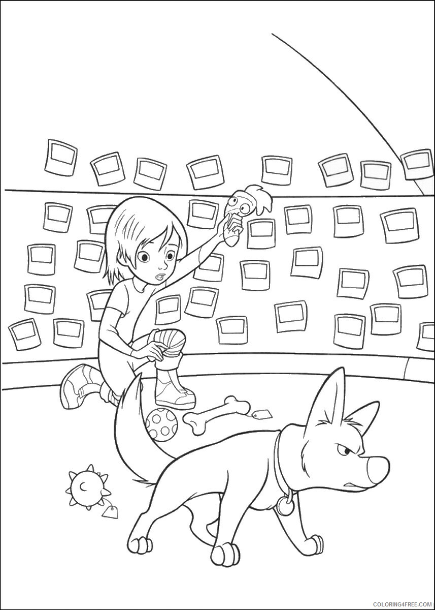 Bolt Coloring Pages TV Film bolt_cl_05 Printable 2020 01166 Coloring4free