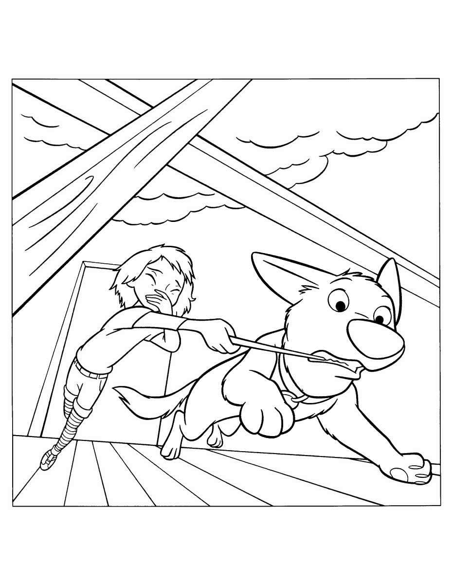 Bolt Coloring Pages TV Film bolt_cl_14 Printable 2020 01175 Coloring4free