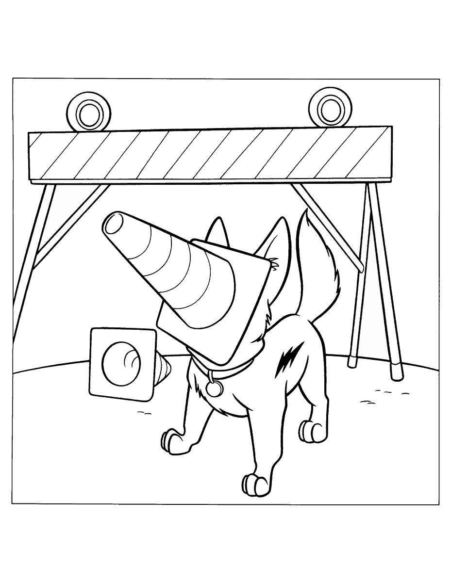 Bolt Coloring Pages TV Film bolt_cl_18 Printable 2020 01179 Coloring4free