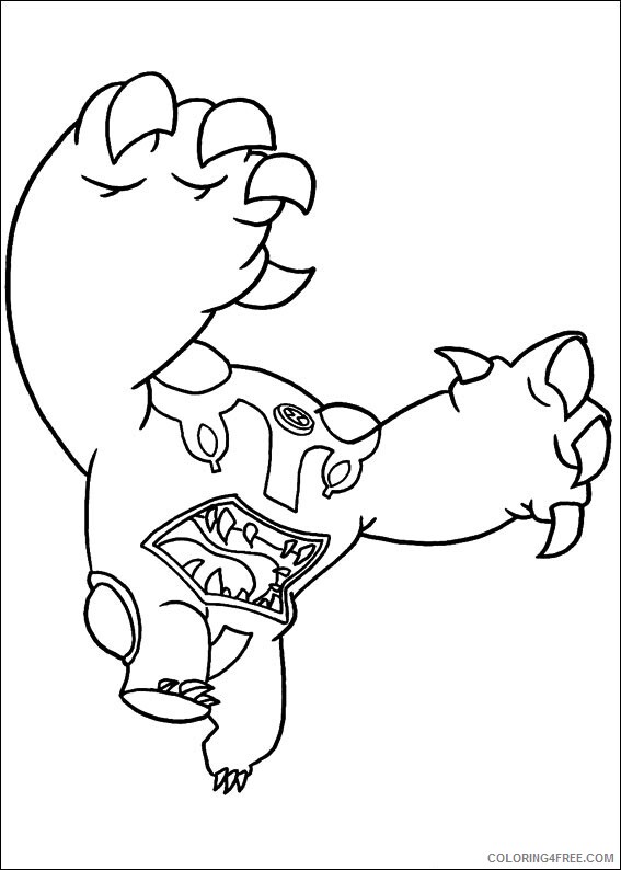 Bolt Coloring Pages TV Film cannonbolt fighting a4 Printable 2020 01158 Coloring4free