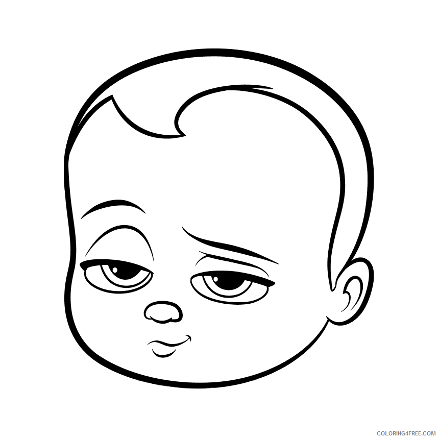Boss Baby Coloring Pages TV Film Boss Baby Printable 2020 01272 Coloring4free