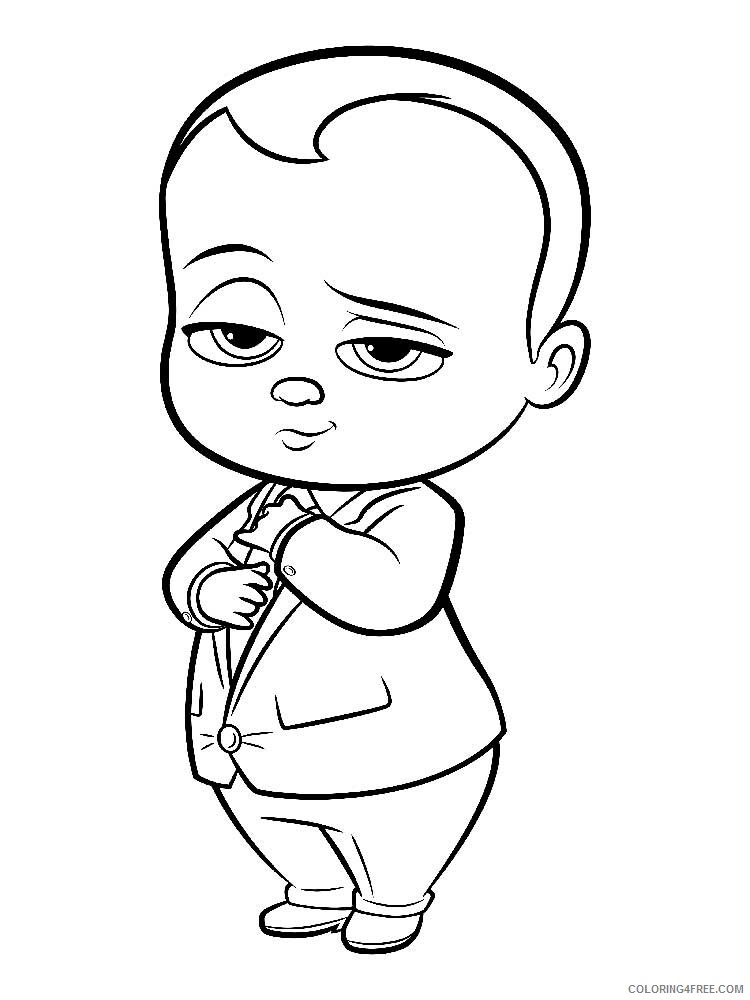 Boss Baby Coloring Pages TV Film The Boss Baby 14 Printable 2020 01295 Coloring4free