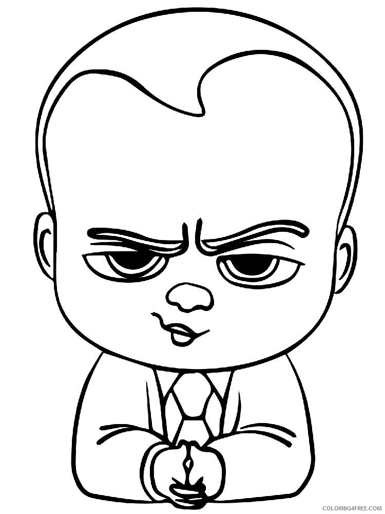 Boss Baby Coloring Pages TV Film The Boss Baby 17 Printable 2020 01296 Coloring4free
