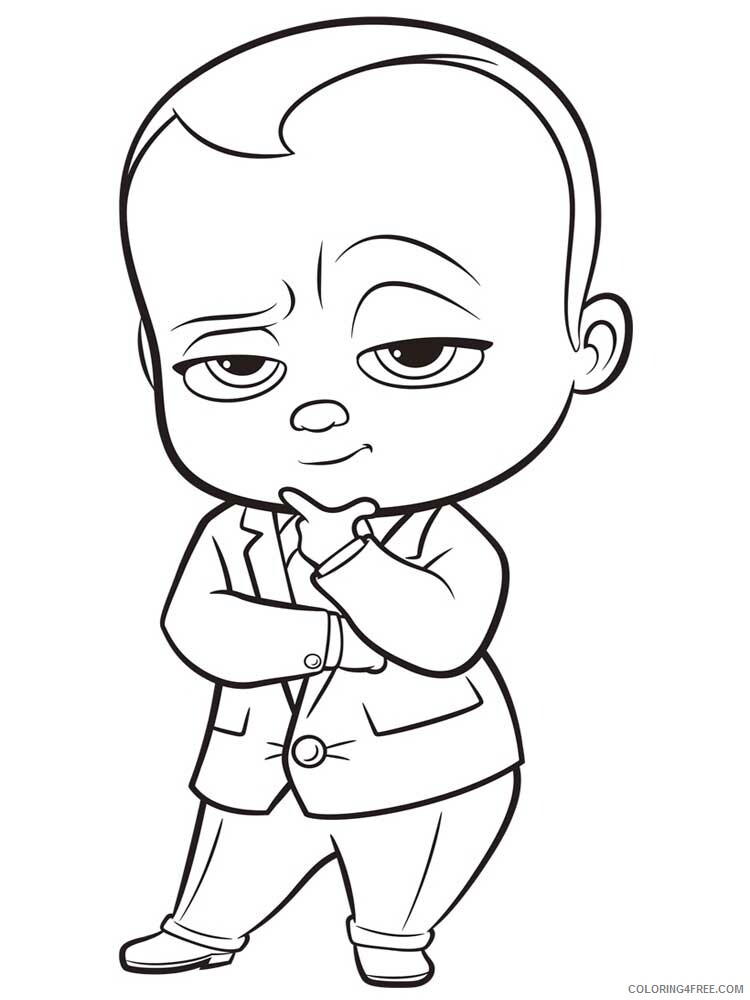 Boss Baby Coloring Pages TV Film The Boss Baby 9 Printable 2020 01304 Coloring4free