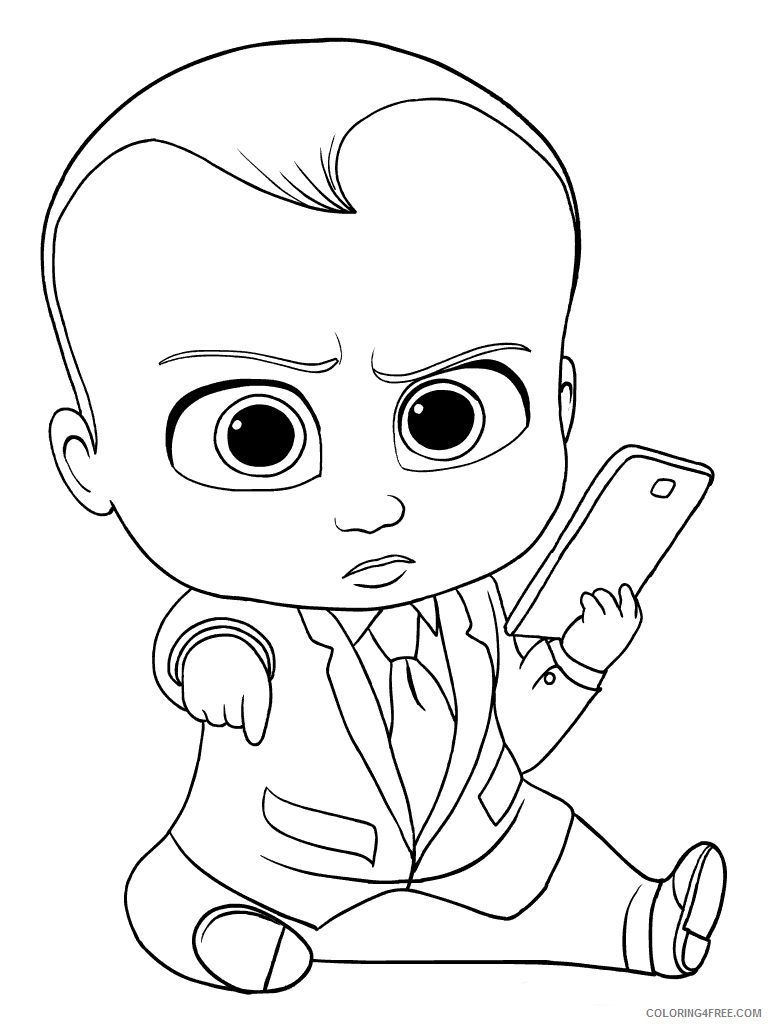 Boss Baby Coloring Pages TV Film The Boss Baby Printable 2020 01289 Coloring4free