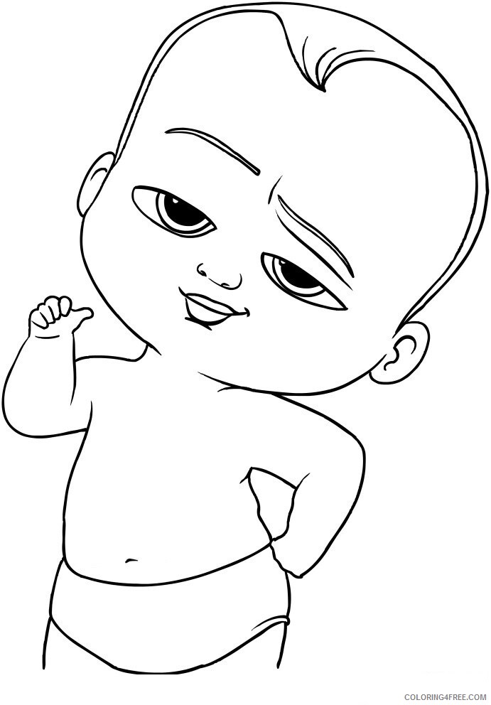 Boss Baby Coloring Pages TV Film boss baby 7 Printable 2020 01256 Coloring4free