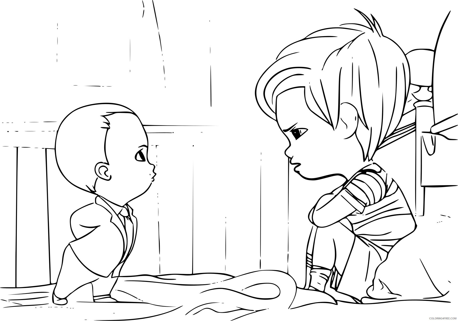 Boss Baby Coloring Pages TV Film coloriagetimbabyboss Printable 2020 01260 Coloring4free