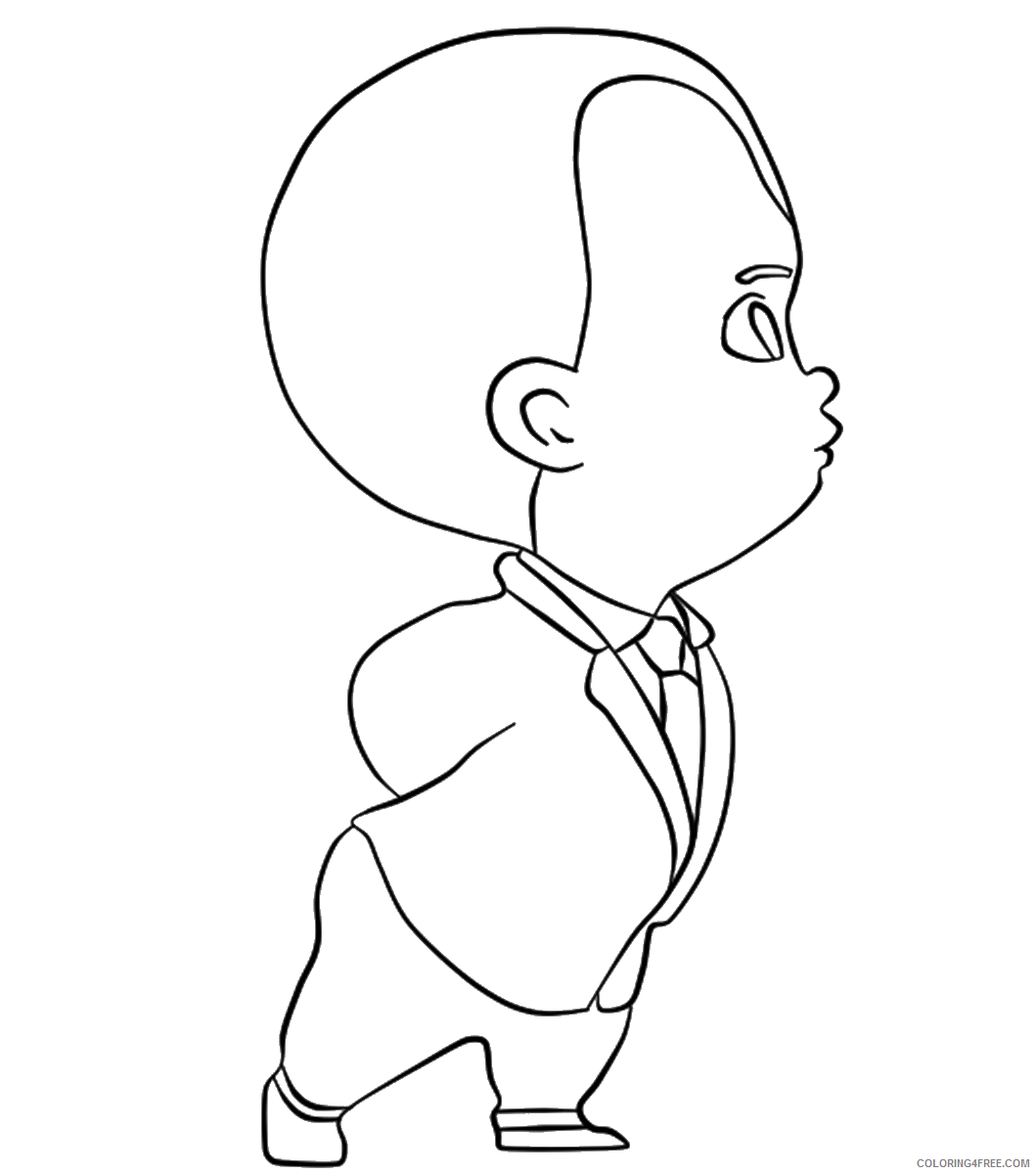 Boss Baby Coloring Pages TV Film the boss baby3 Printable 2020 01282 Coloring4free