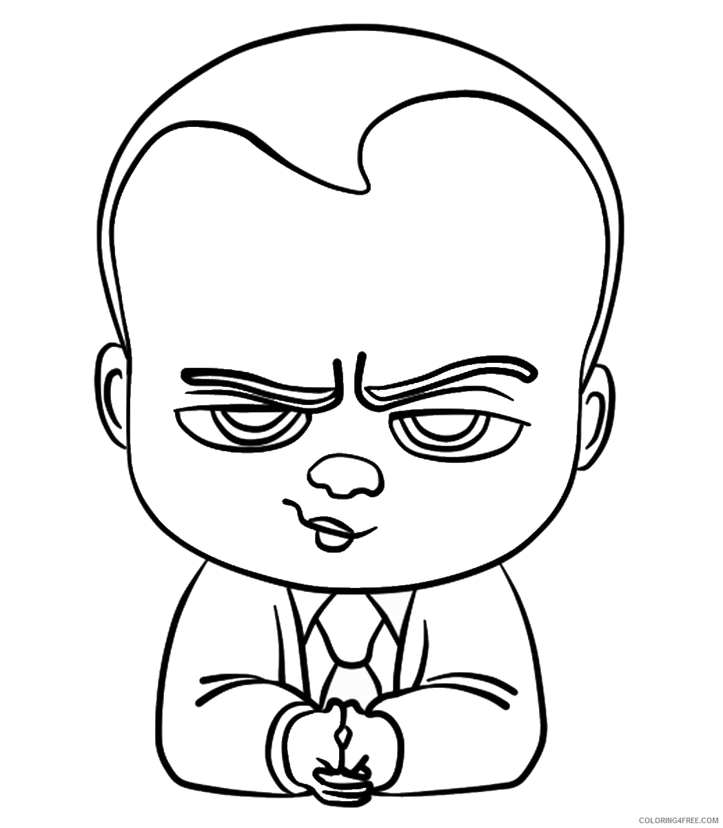 Boss Baby Coloring Pages TV Film the boss baby5 Printable 2020 01284 Coloring4free