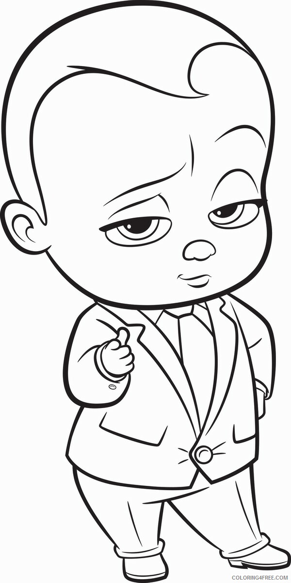 Boss Baby Coloring Pages TV Film the boss baby6 Printable 2020 01285 Coloring4free