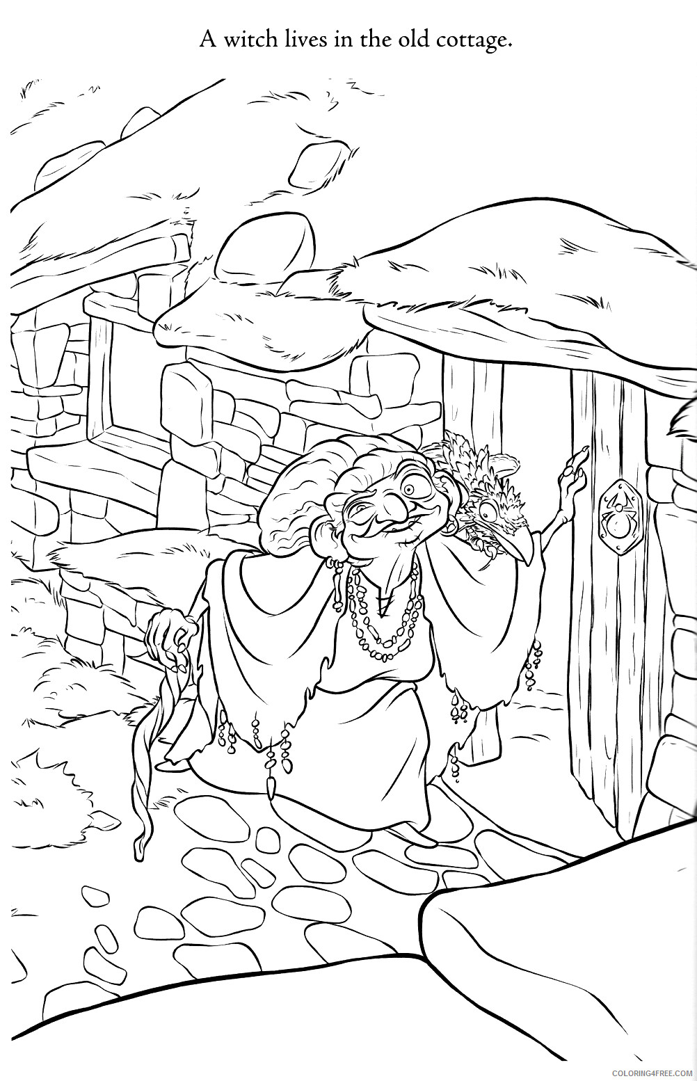 Brave Coloring Pages TV Film Brave Witch Printable 2020 01411 Coloring4free