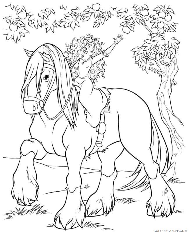 Brave Coloring Pages TV Film Brave of Merida Printable 2020 01409 Coloring4free