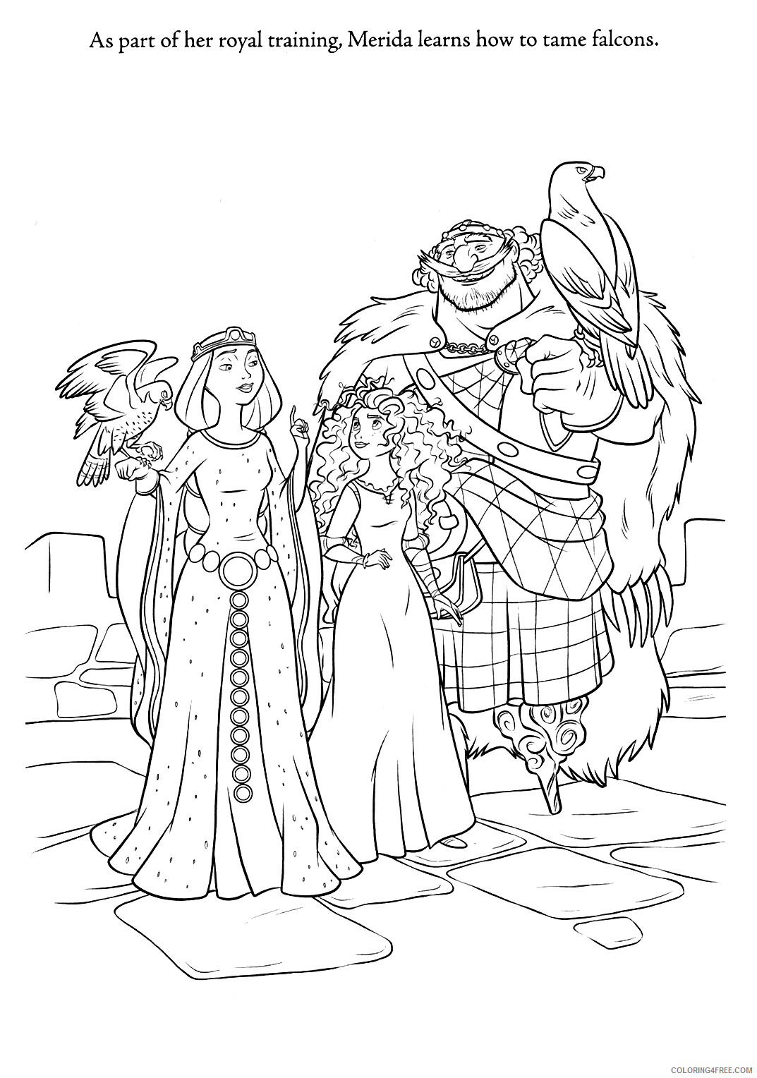 Brave Coloring Pages TV Film Free Brave Printable 2020 01418 Coloring4free