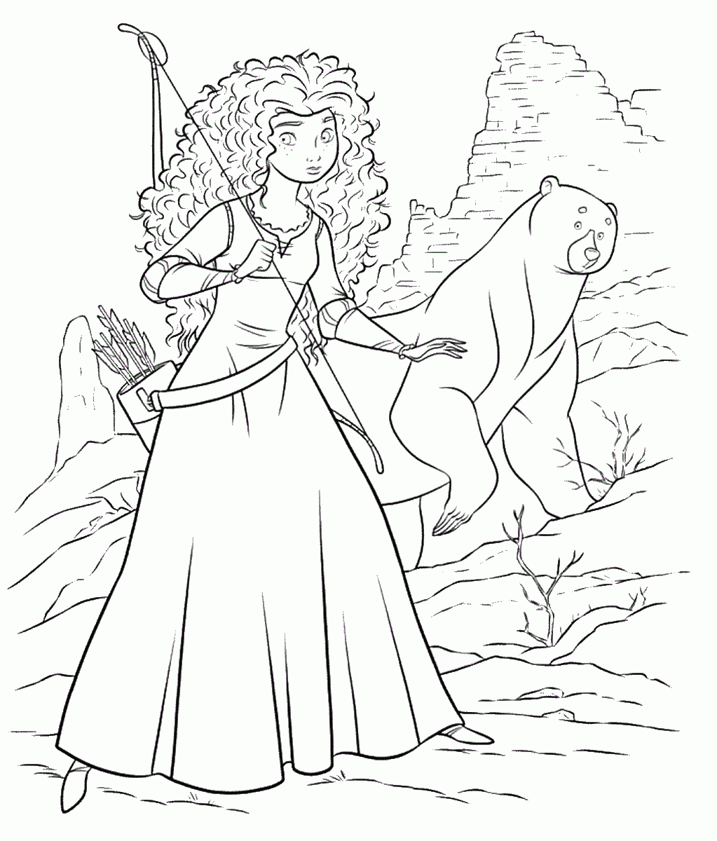 Brave Coloring Pages TV Film brave_cl_35 Printable 2020 01374 Coloring4free