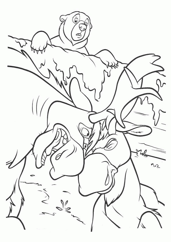 Brother Bear Coloring Pages TV Film brother bear 0 Printable 2020 01474 Coloring4free