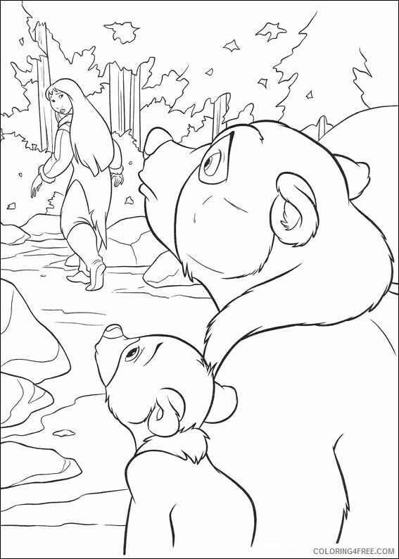 Brother Bear Coloring Pages TV Film brother bear 1 Printable 2020 01467 Coloring4free