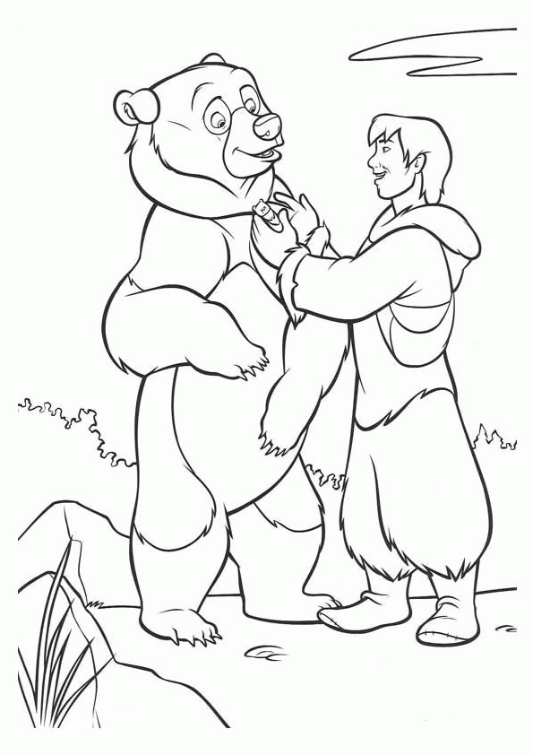 Brother Bear Coloring Pages TV Film brother bear 1 Printable 2020 01475 Coloring4free