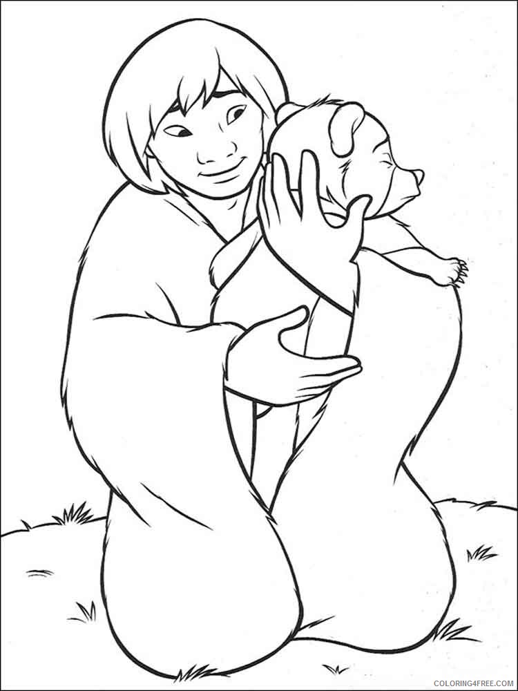 Brother Bear Coloring Pages TV Film brother bear 12 Printable 2020 01481 Coloring4free