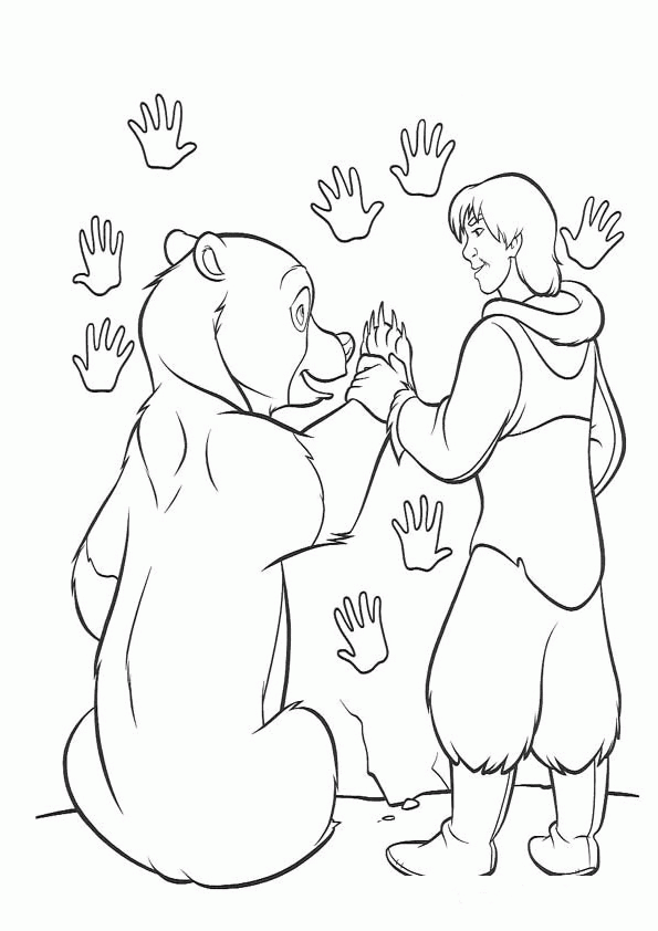 Brother Bear Coloring Pages TV Film brother bear 13 Printable 2020 01482 Coloring4free