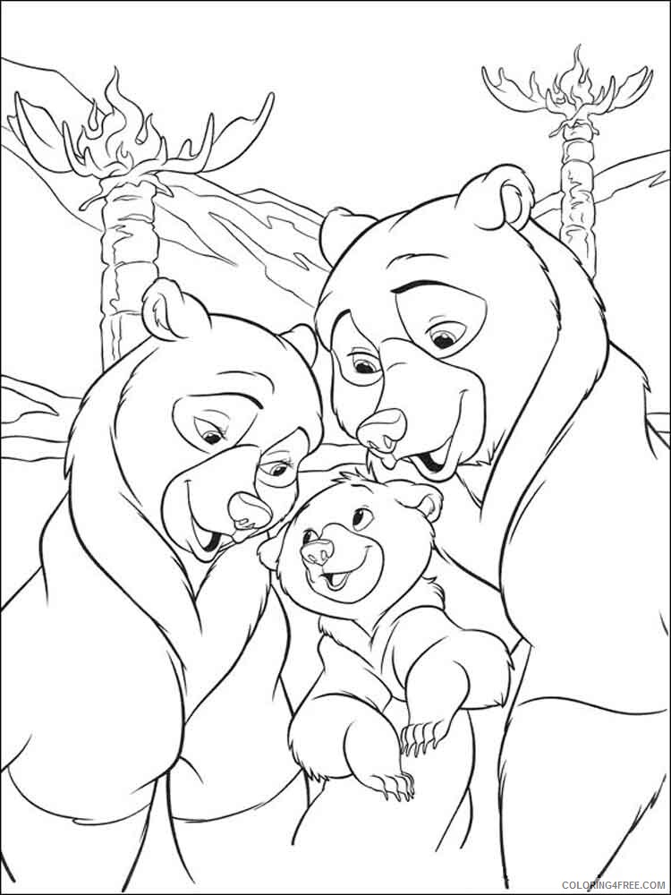 Brother Bear Coloring Pages TV Film brother bear 15 Printable 2020 01487 Coloring4free