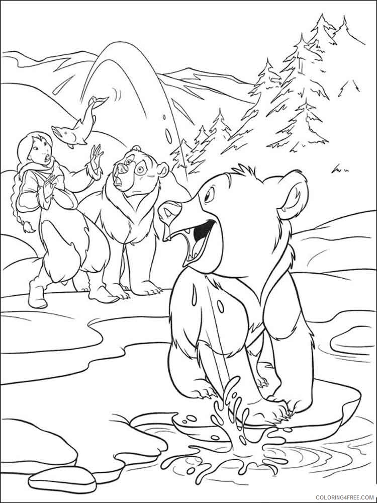 Brother Bear Coloring Pages TV Film brother bear 16 Printable 2020 01489 Coloring4free