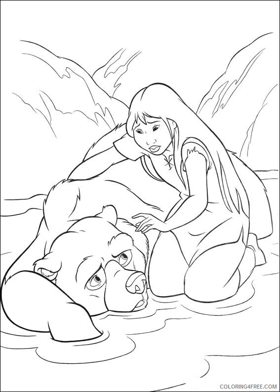 Brother Bear Coloring Pages TV Film brother bear 2 Printable 2020 01468 Coloring4free