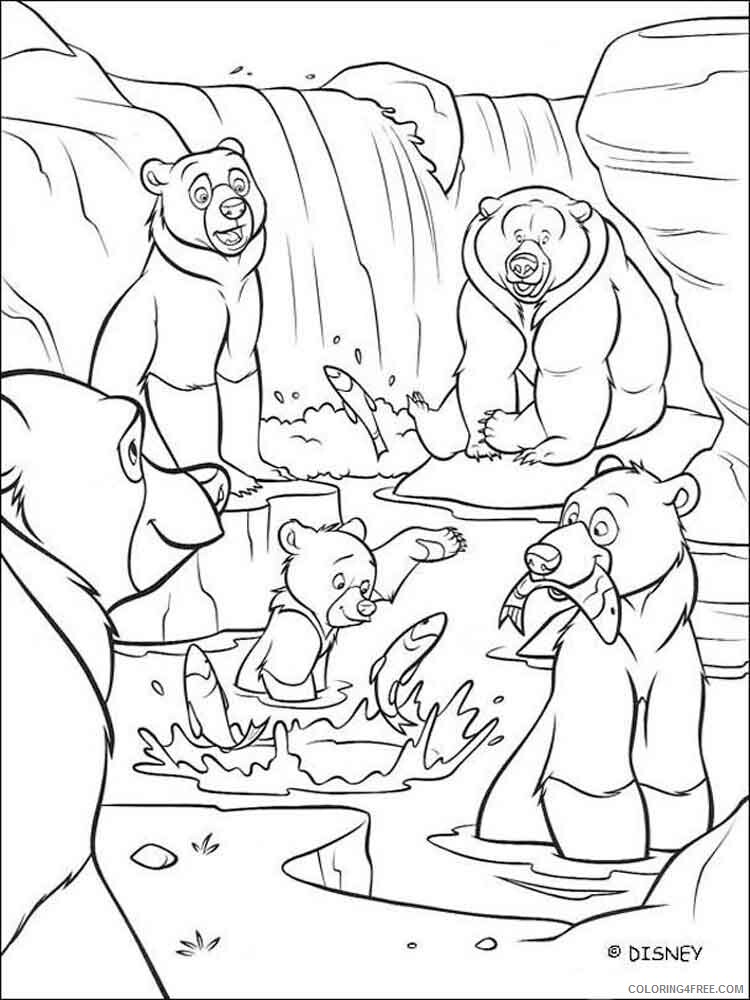 Brother Bear Coloring Pages TV Film brother bear 22 Printable 2020 01500 Coloring4free