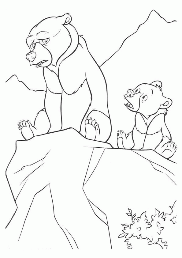 Brother Bear Coloring Pages TV Film brother bear 3 Printable 2020 01506 Coloring4free
