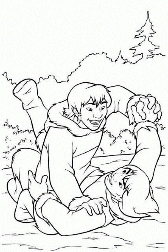 Brother Bear Coloring Pages TV Film brother bear 31 Printable 2020 01509 Coloring4free