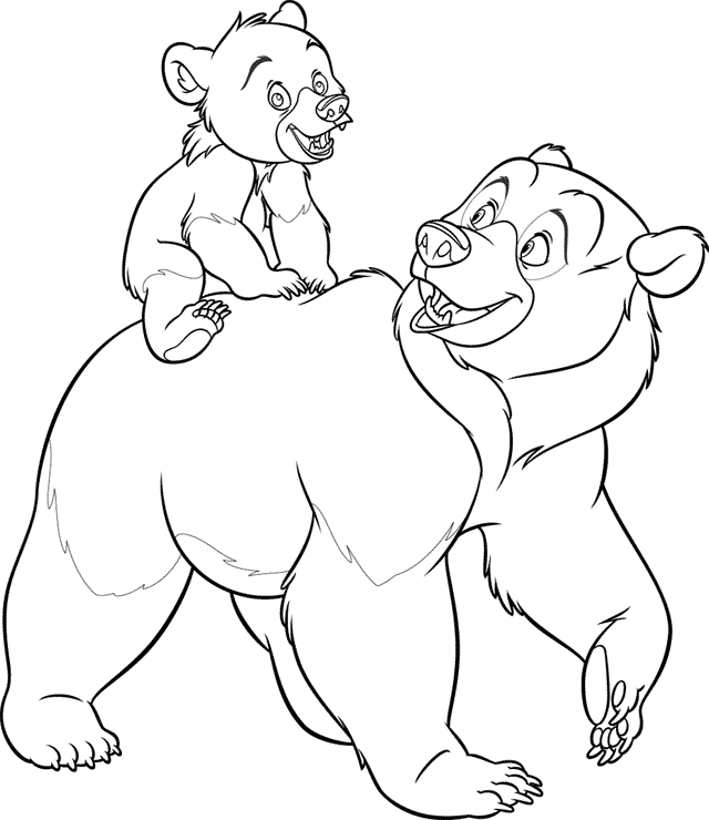 Brother Bear Coloring Pages TV Film brother bear 34 Printable 2020 01511 Coloring4free