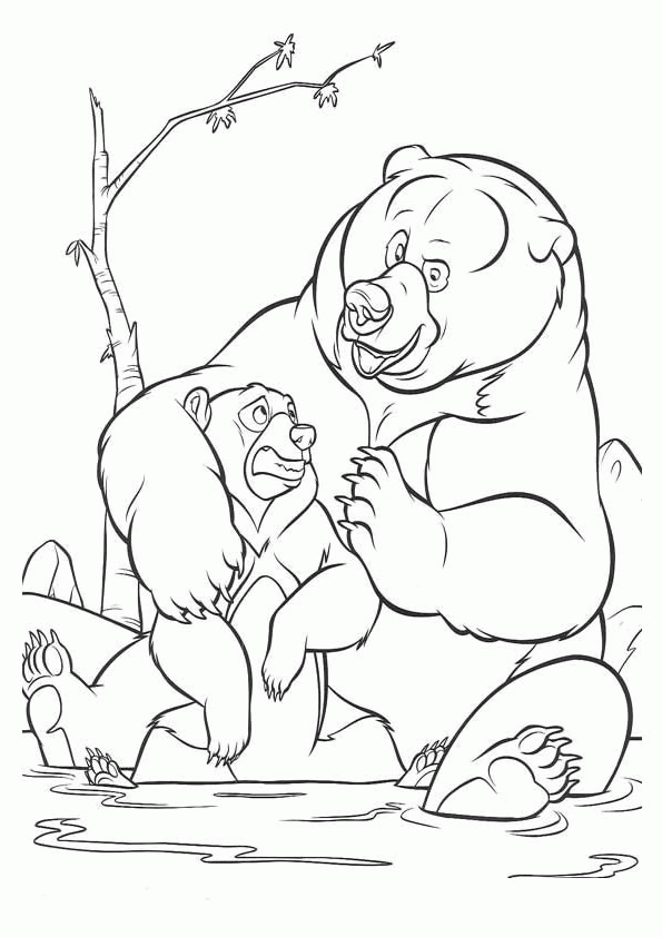 Brother Bear Coloring Pages TV Film brother bear 4 Printable 2020 01517 Coloring4free