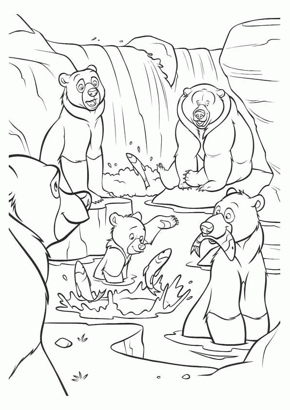 Brother Bear Coloring Pages TV Film brother bear 5 Printable 2020 01519 Coloring4free