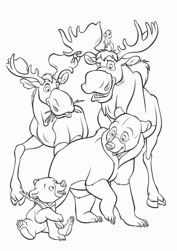 Brother Bear Coloring Pages TV Film brother bear 7 Printable 2020 01521 Coloring4free