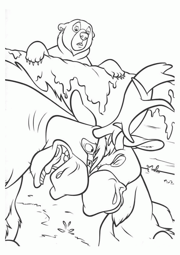 Brother Bear Coloring Pages TV Film brother bear 9 Printable 2020 01524 Coloring4free