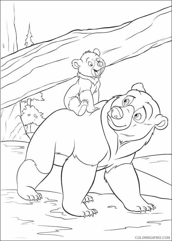 Brother Bear Coloring Pages TV Film brother bear and little bear 2020 01472 Coloring4free