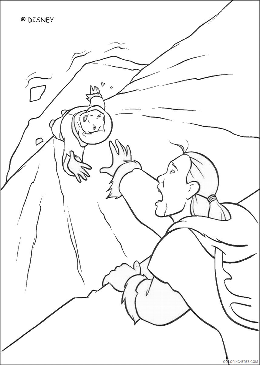Brother Bear Coloring Pages TV Film brother_bear_coloring10 Printable 2020 01424 Coloring4free