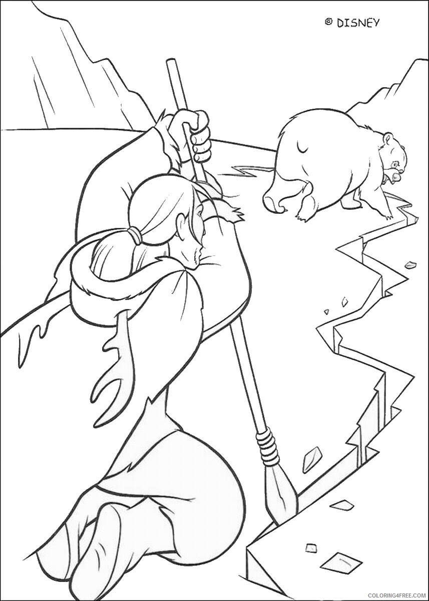 Brother Bear Coloring Pages TV Film brother_bear_coloring12 Printable 2020 01426 Coloring4free