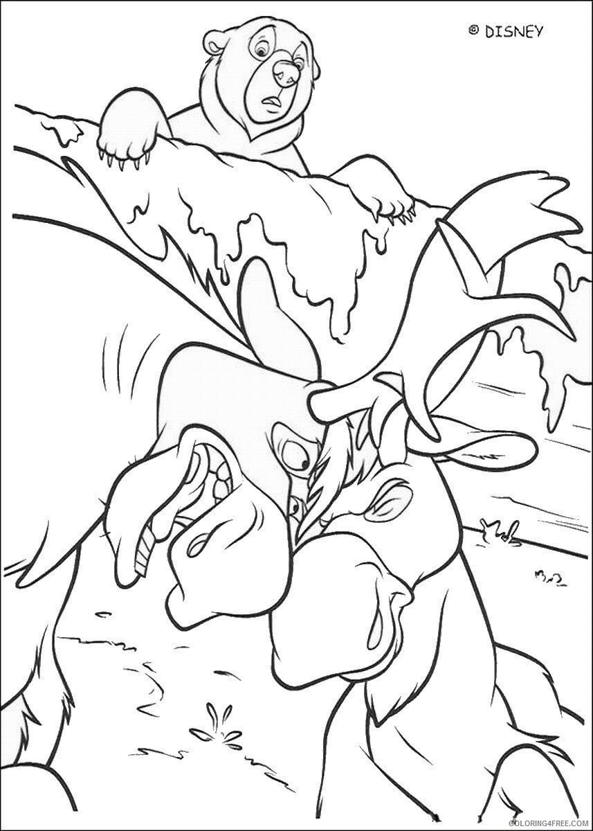 Brother Bear Coloring Pages TV Film brother_bear_coloring15 Printable 2020 01429 Coloring4free